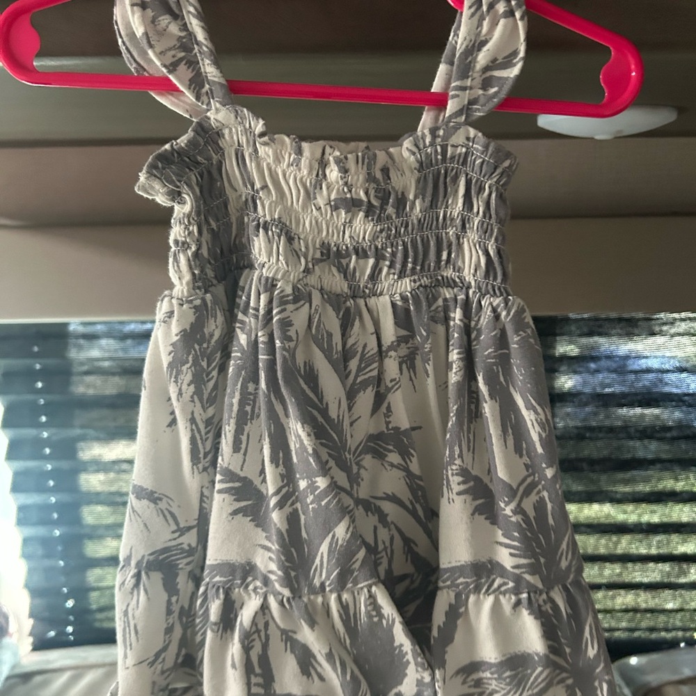 Gray and White Kids Dress